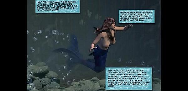  3D Comic Mermaid